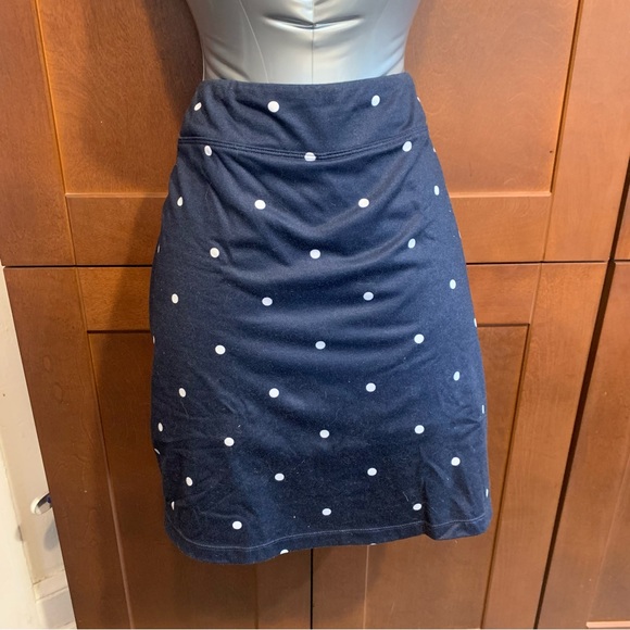 Navy polka dot skort stretchy athleisure - Picture 2 of 7